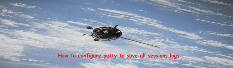 how to configure putty to save all session logs