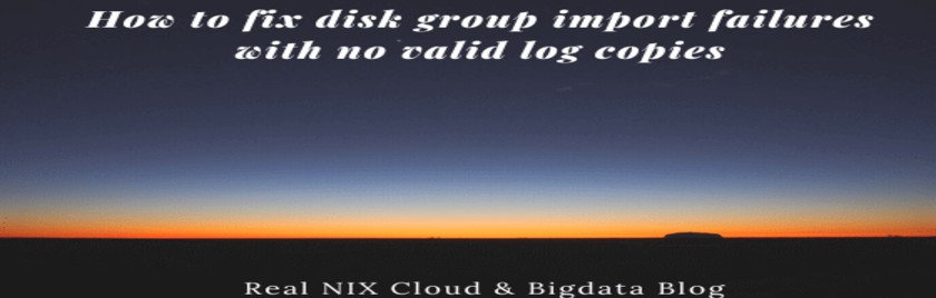 vxconfigd error enable failed error to disk group configurations copies