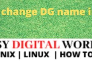 How to change DG name in VxVM
