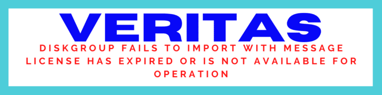 Diskgroup fails to import with error license expired or is not available for operation